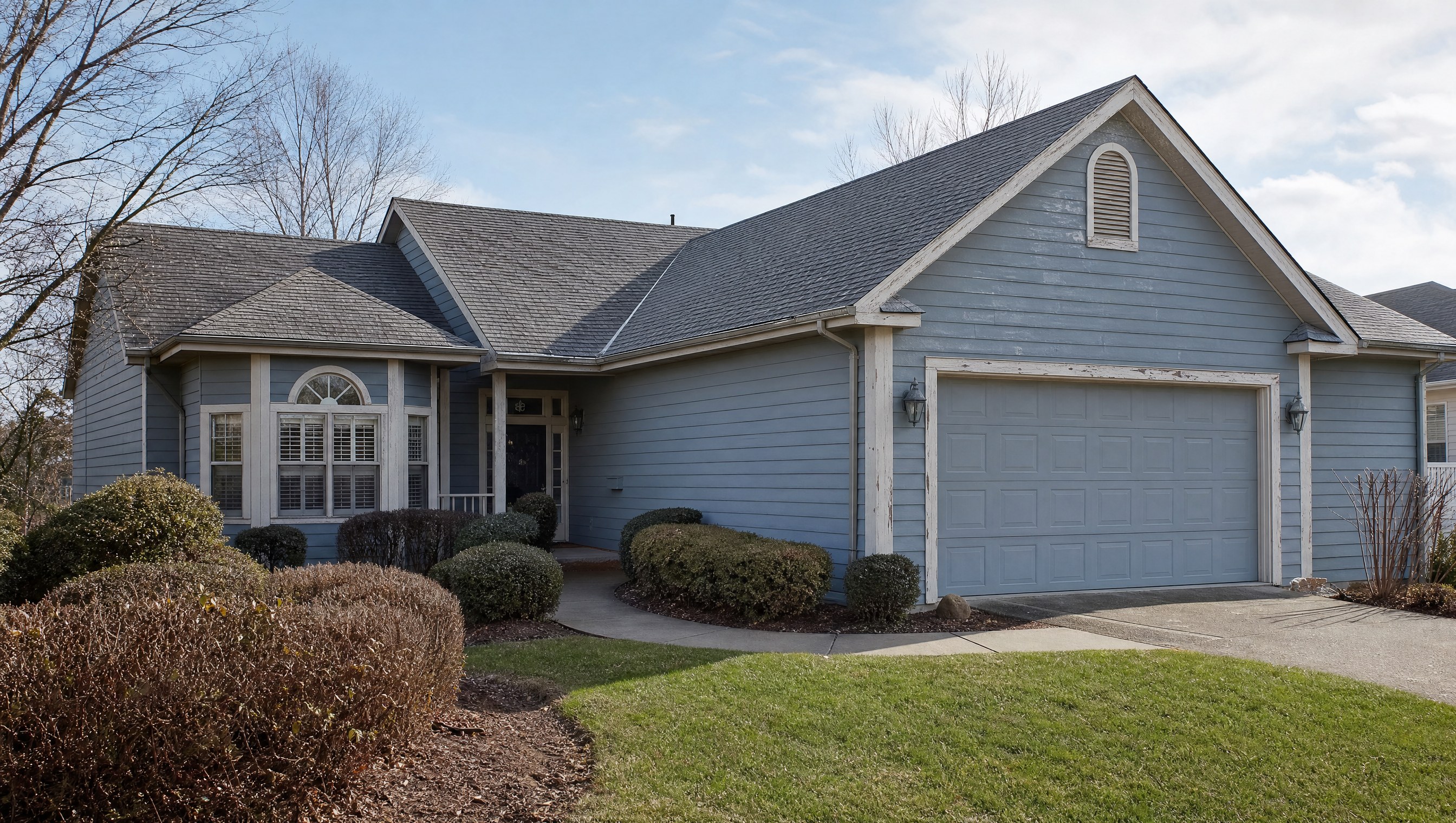 Exterior before