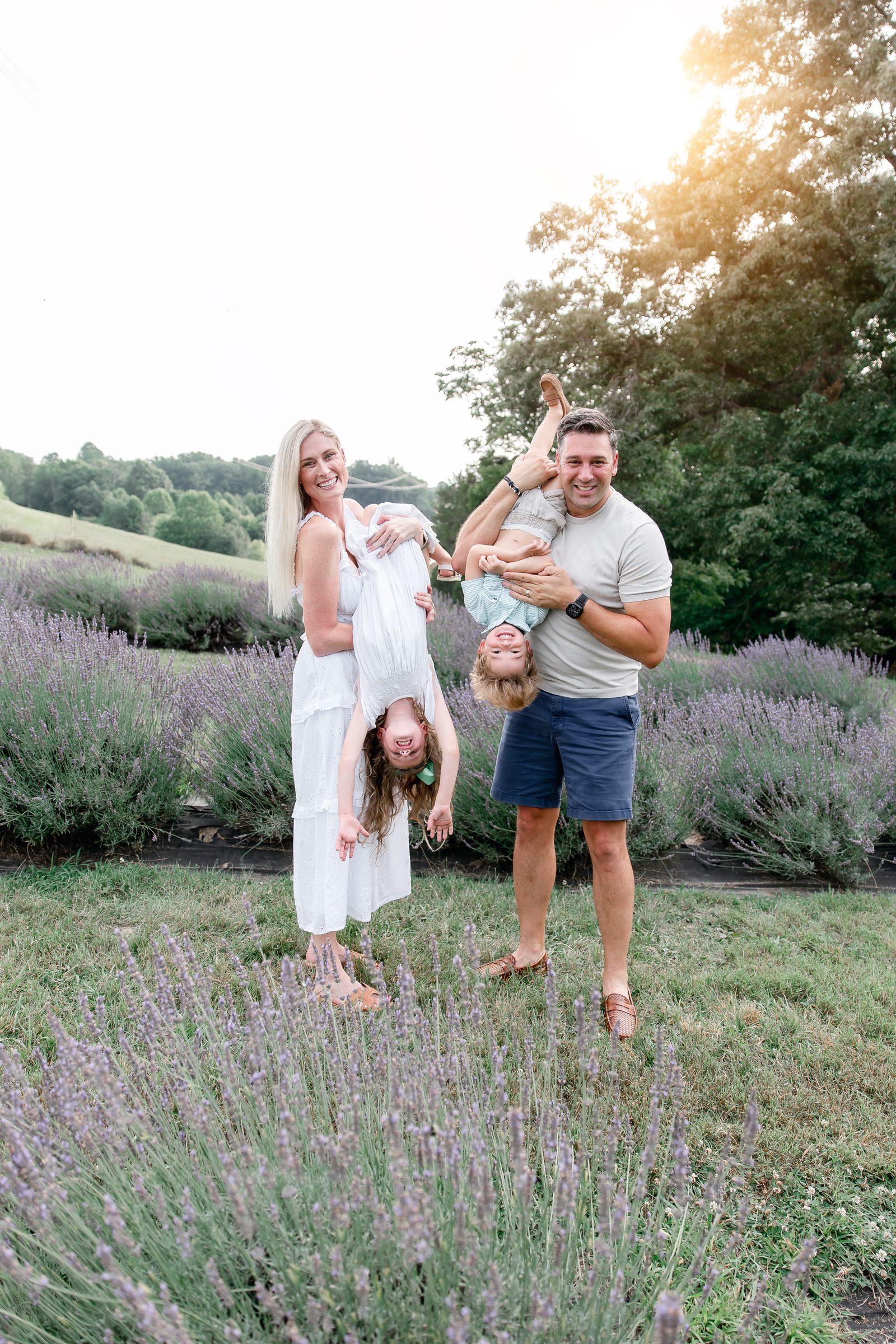 Blair Halkett with his family, owners of Tellico Village Painters in Tellico Village, Tennessee
