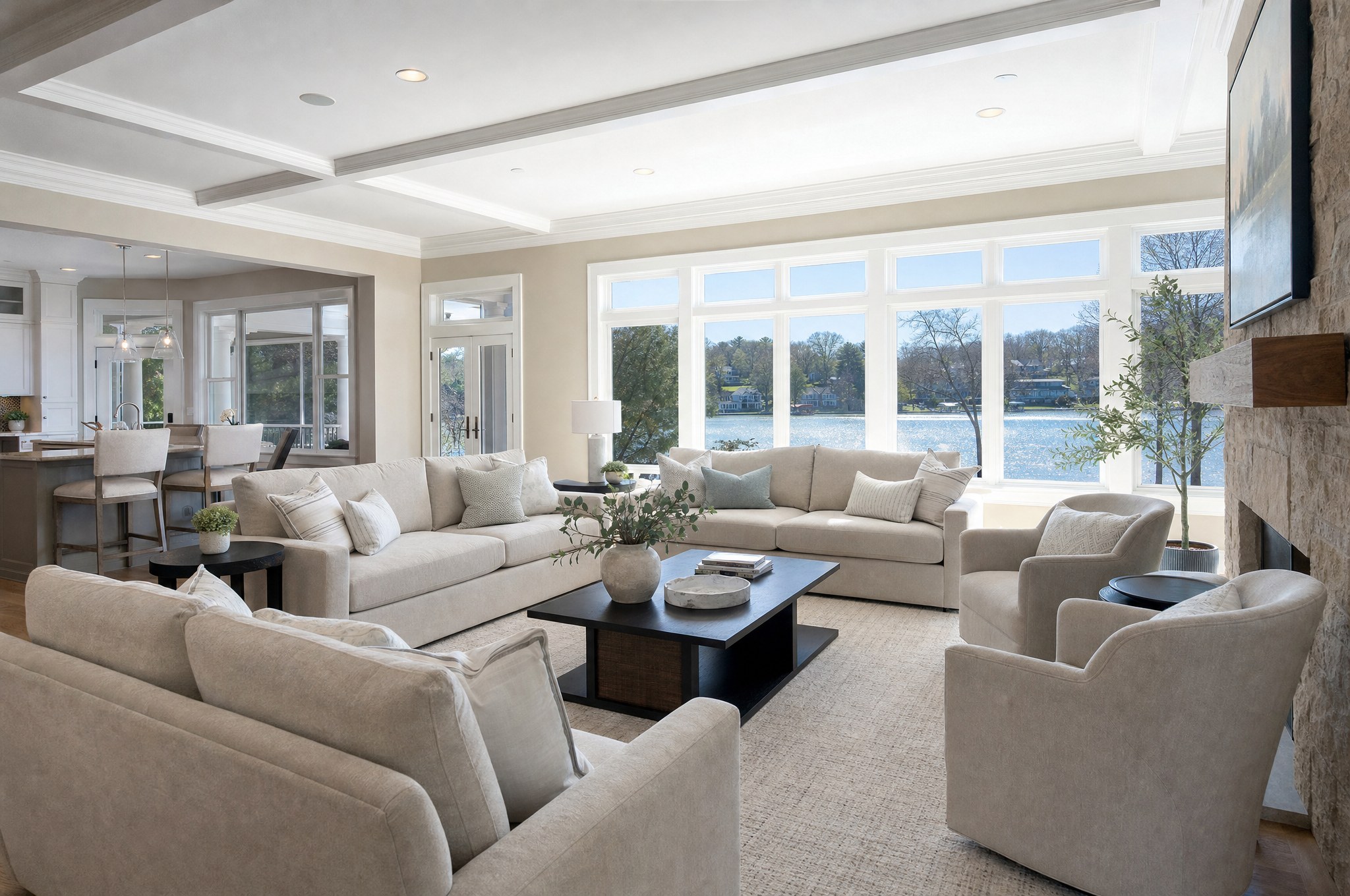 Interior painting in a Tellico Village living room